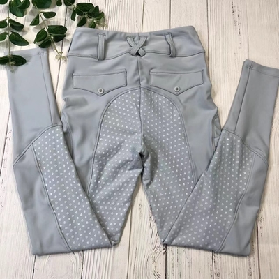 Silver Gray Quality Original Design Breeches Women Horse Riding Tights