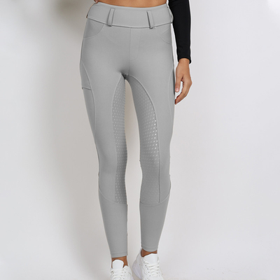 Silver Gray Quality Original Design Breeches Women Horse Riding Tights