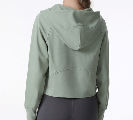 Black Custom Women Running zipper Jacket Quick Dry Yoga Sports Top