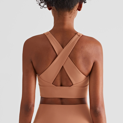 Workourt Running Bra Wide cross straps Yoga Fitness Tops For Women